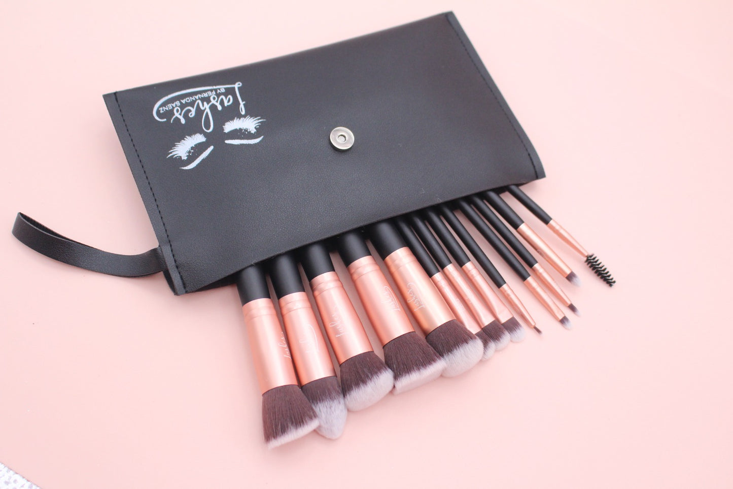 Black and gold Makeup brush set